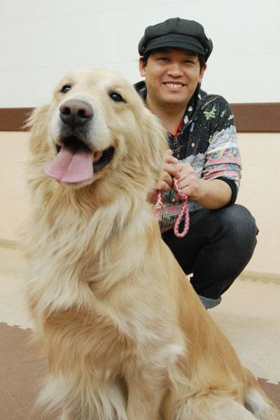 COWCOW善し&愛犬パルのヒールワークの写真